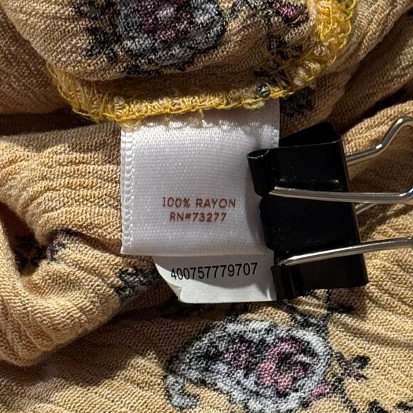 LC Lauren Conrad Top Boho Cottage Prairie Peasant Coastal Grandma Floral XXL - Picture 4 of 5